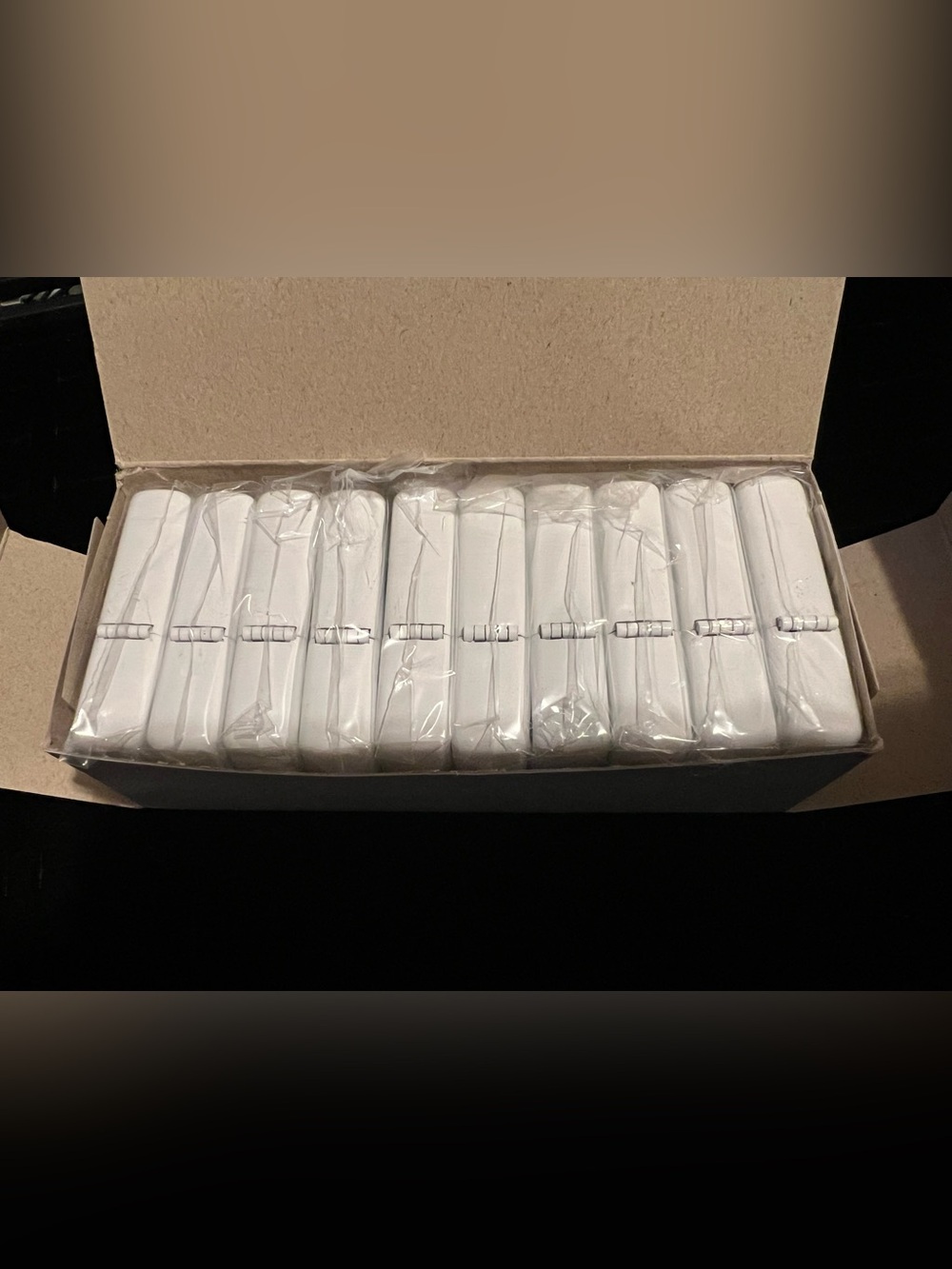 10pack White flip top lighters